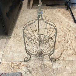 Rustic Metal 2 Tier Fruit Basket