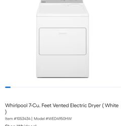 Whirlpool Electric Dryer 