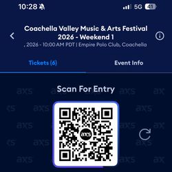 Coachella Weekend 1 Tickets!!!!