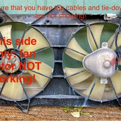 Radiator Cooling Fans 2002-2006 Toyota Camry 2002-2008 Solara 2.4LCyl *SEE NOTE*
