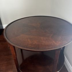 Baker furniture round coffee table 