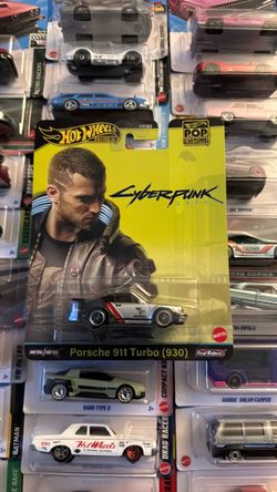 Hot Wheels 2024 Premium Pop Culture “Cyberpunk 2077” Porsche 911 Turbo (930)