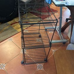 Rolling Desk File / Office Storage Unit  28”W x  16” D  Black