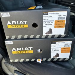 ARIAT MEN'S REBAR 6" FLEX WORK BOOTS - COMPOSITE TOE SIZE 8.5 & SIZE 10