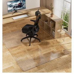 Plastic floor protector for carpet or tile