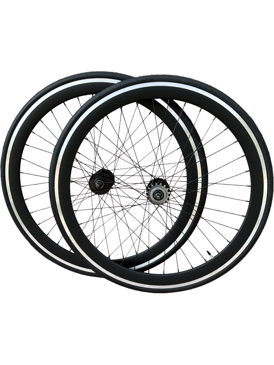 Durock 45MM Wheelset Matte Black w/ machine surface