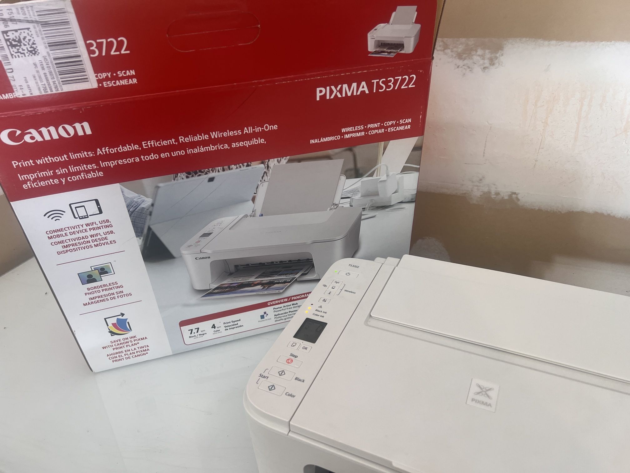 PIXMA TS3722 Wireless All-In-One Printer