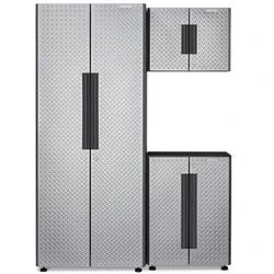 Gladiator Flex 54 in. W x 75 in. H x 19 in. D Pre-Assembled 24 Gauge Steel Garage Storage System