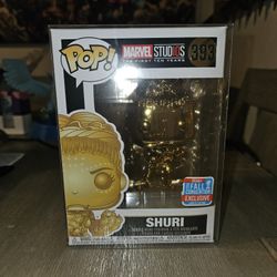 Funko Pop Shuri 2018 Fall Convention Gold Chrome Marvel 393