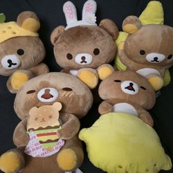 Rilakkuma Plush Toys 🧸 New w/ Tags – $15 Each