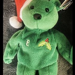 TY Beanie Baby "SANTA" Christmas Bear RETIRED! NEW! w/MINT TAGS! FREE SHIPPING!