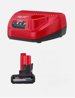 M12 battery and charger