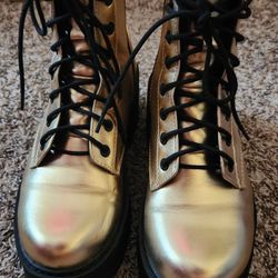 Metallic Gold Boots Size 8.5