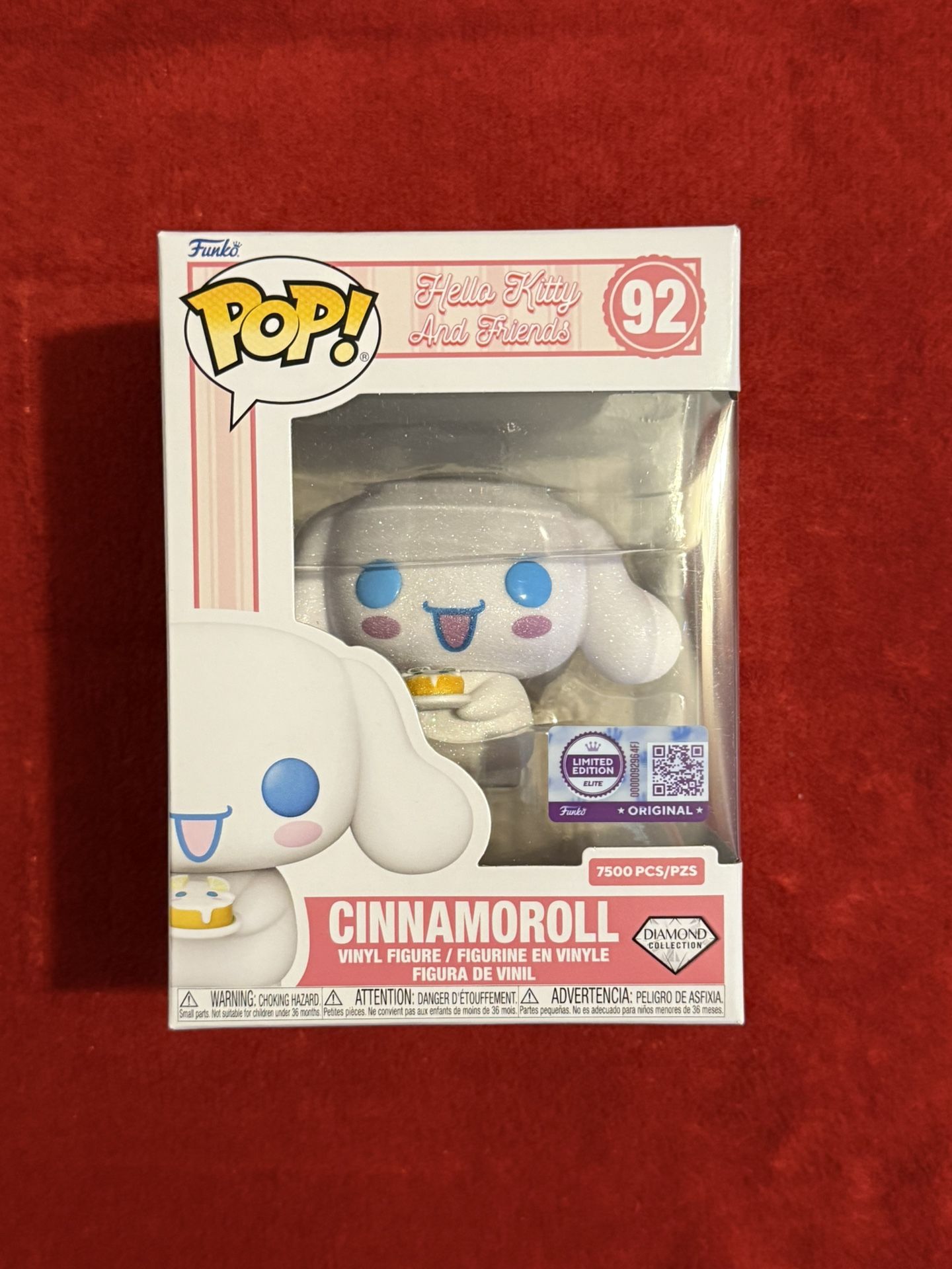 Funko Pop Sanrio Hello Kitty Cinnamoroll #92 Diamond Exclusive Elite LE 7500