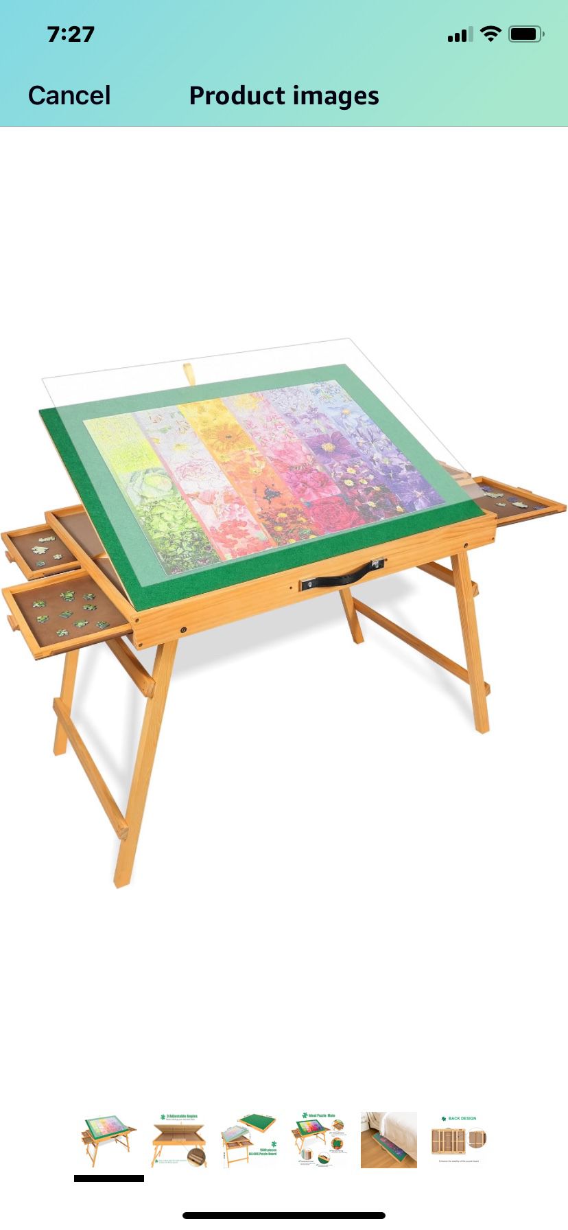 Folding Puzzle Table