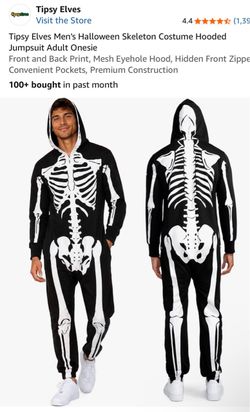 Tipsy elves hoodie costume skeleton