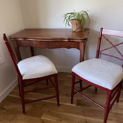 Dining Chairs Faux Bamboo Chippendale Chinoiserie 