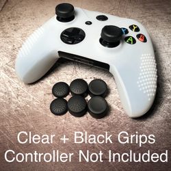 Clear + Black grip bundle for Xbox one