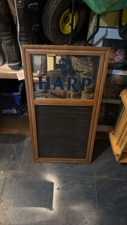 Harp lager Mirror And Chalk Board