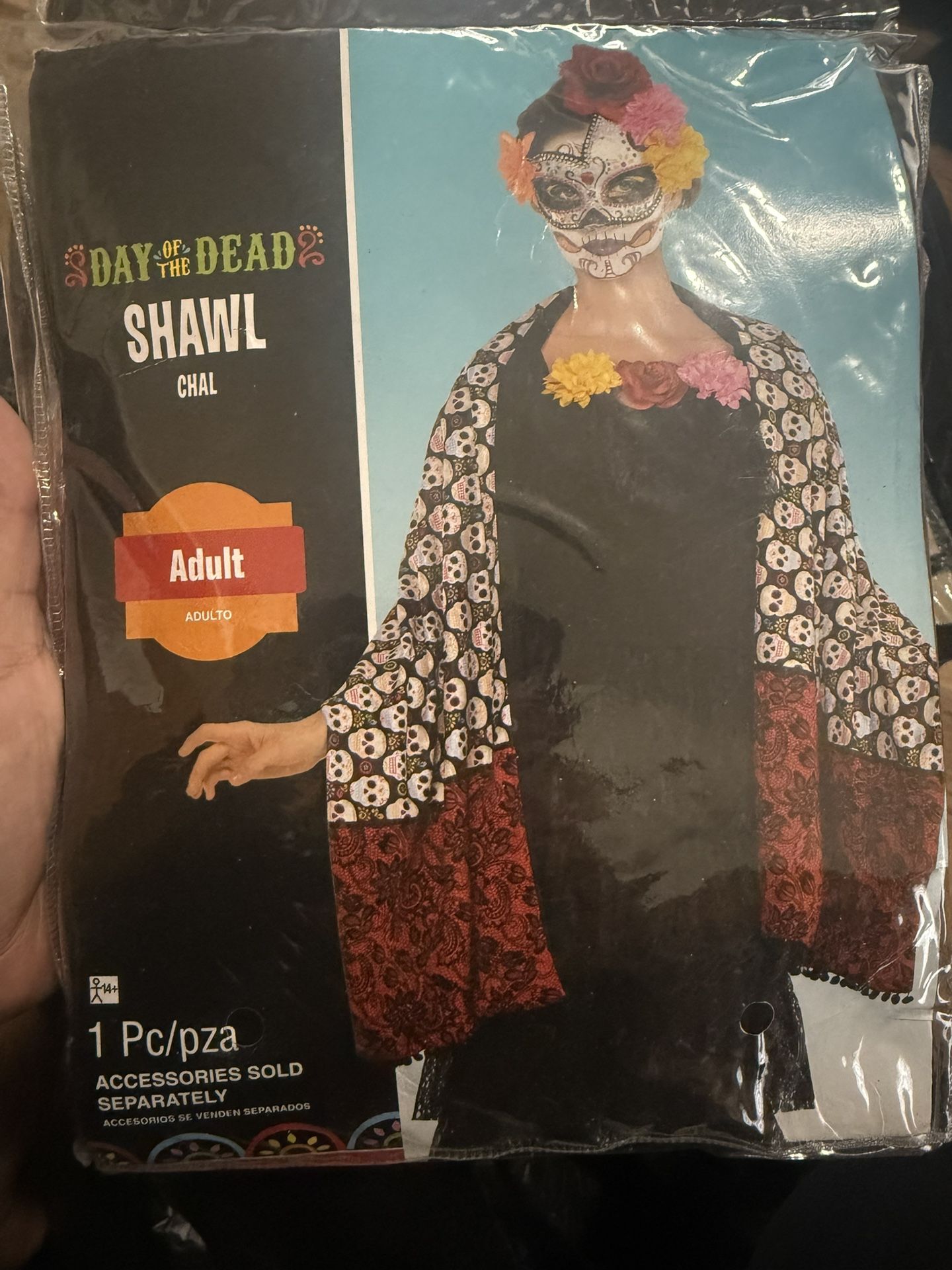 Chal/shawl Dia De Los Muertos 