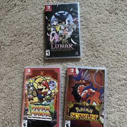 Nintendo Switch Games For Tráde Paper Mario Pokemon Lunar