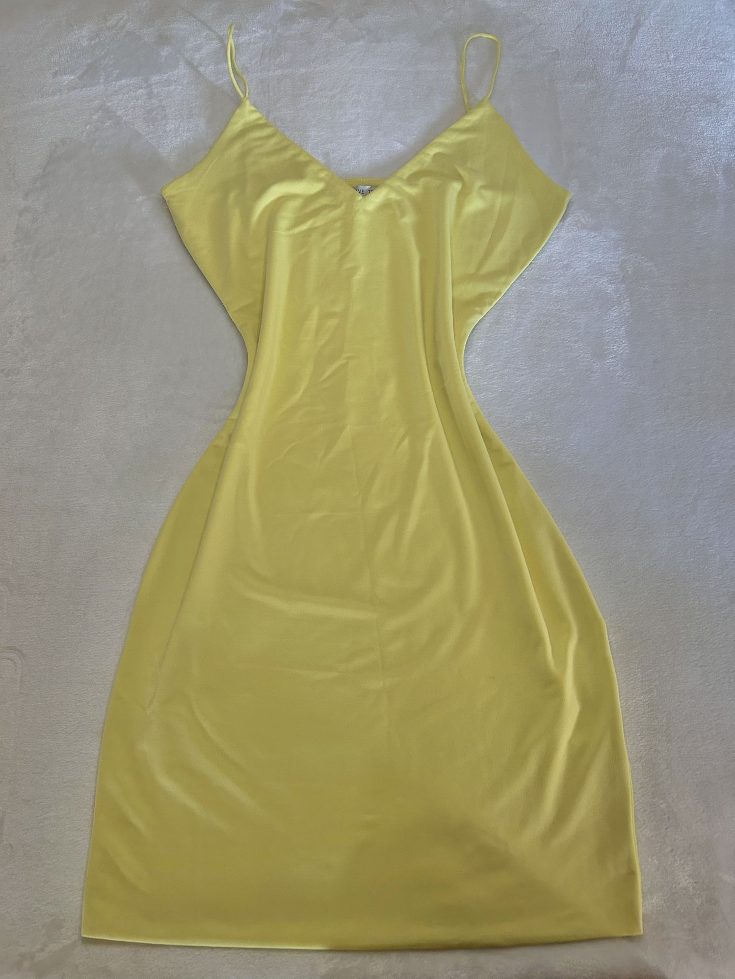 Casual Yellow Going Out Dress