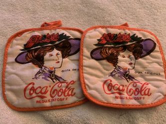 2 Vintage Coca-Cola Pot Holders 