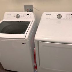 New Samsung Electric Washer and Dryer