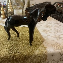 Vintage Glass Horse