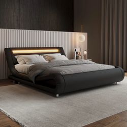 Low queen size bed frame