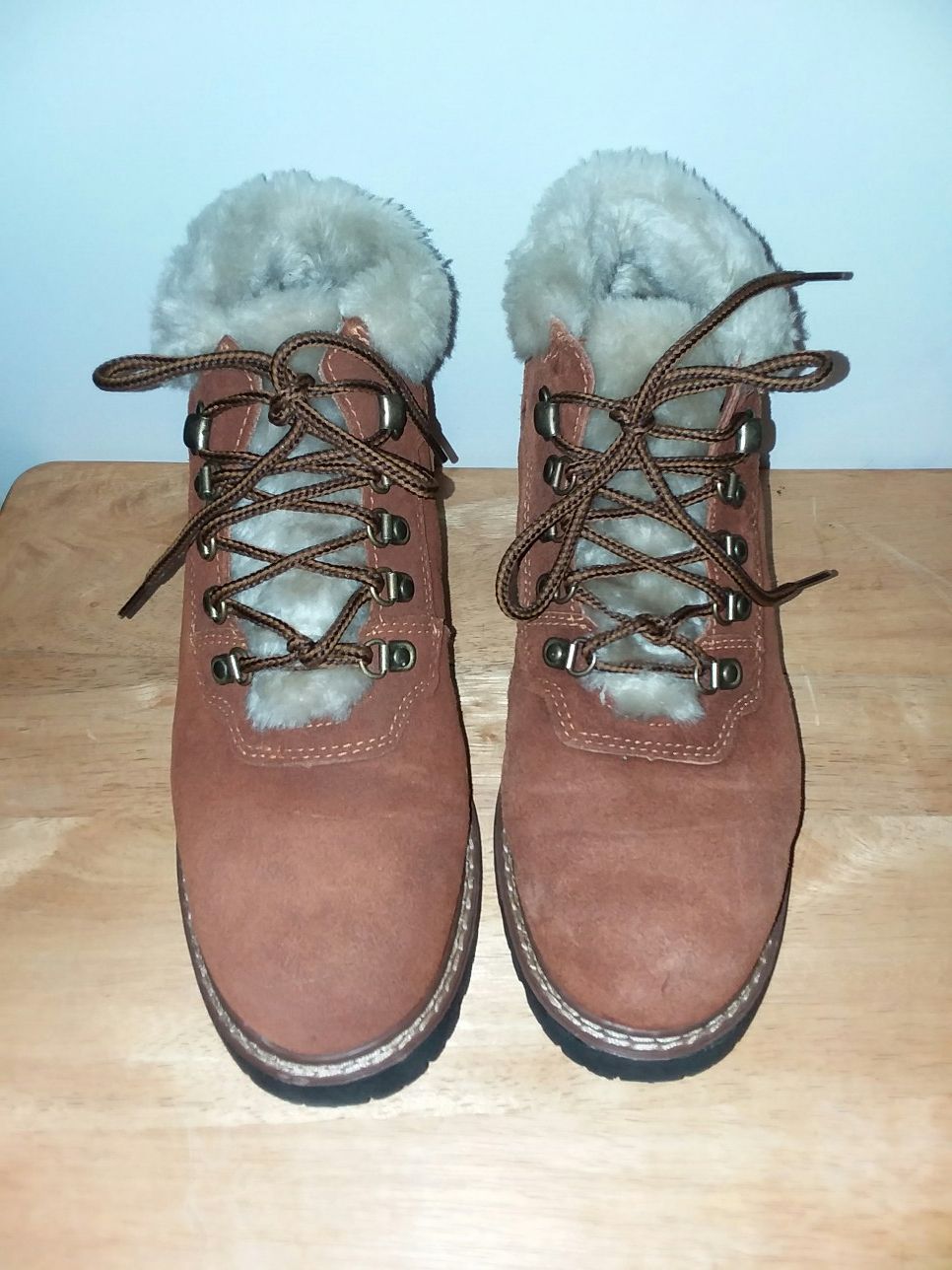 Northwest Territory Faux Fur Trimmed Boots - Womens Size 9