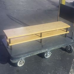 Bamboo Top With Black Adjustable Legs (2)