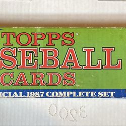1987 Topps Baseball Complete Factory Set - Original Opened