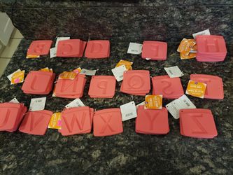 Wilton letter and number molds 44 pcs