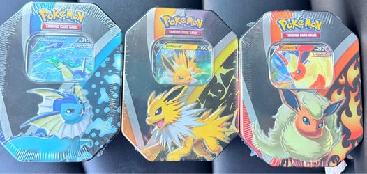 Pokemon 3 pack tin Eevolutions tin