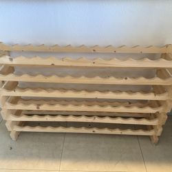 Wood Wine Rack 72 Bottle Capacity
