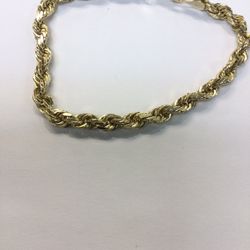 14KYG Rope Design Bracelet 
