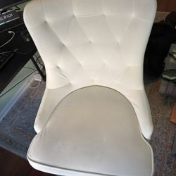 Cream And Gold Office Chair