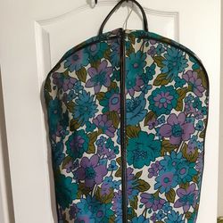 Very Vintage/Retro Floral Garment Bag/Luggage