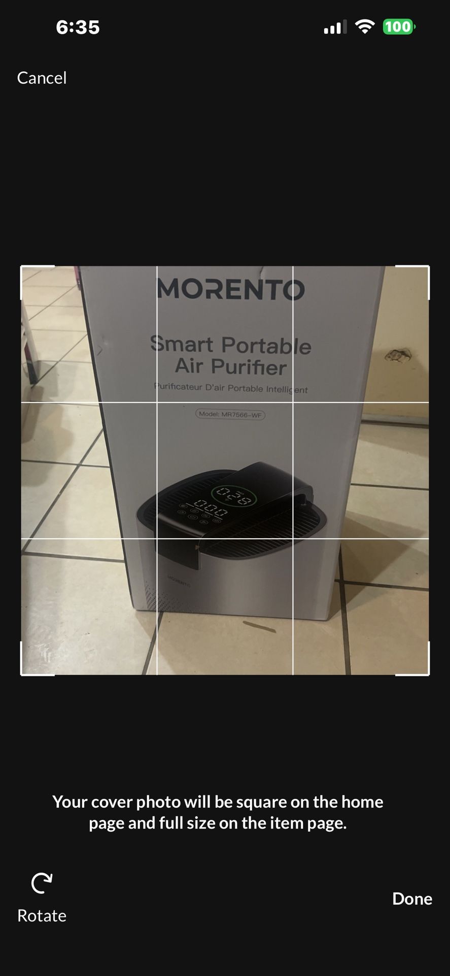 Air Purifier 2050 sq ft