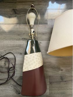 Ashley Furniture Mid-Century Modern Tapered Drum Shade Lamp - Works