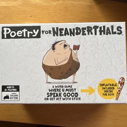 Poetry For Neanderthal  Board Game 