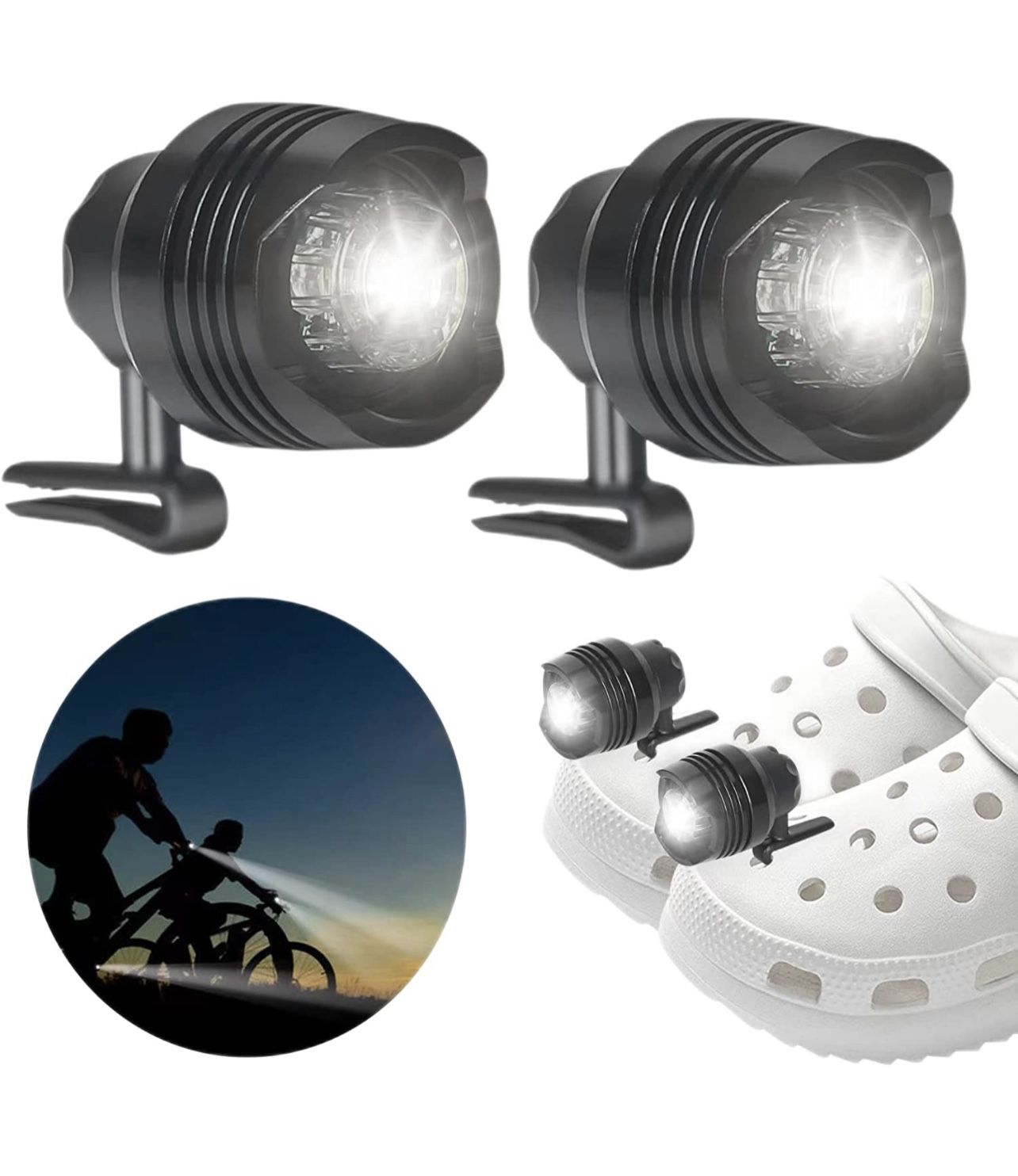 Headlights for Croc, 2023 Aluminum Alloy croc lights for shoes, Adjustable