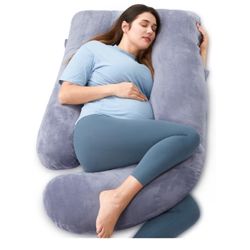 Momcozy Pregnancy Pillow Grey