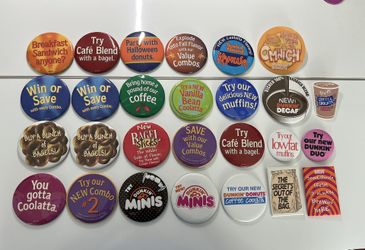 Dunkin Donuts Promotional Pins