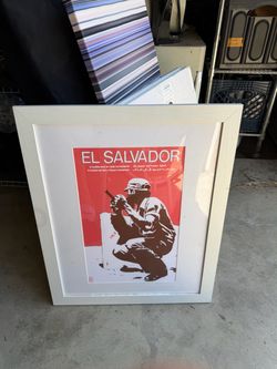 El Salvador Resistance Poster Framed