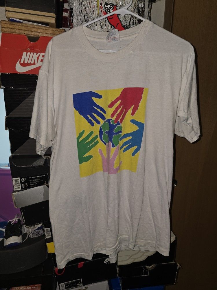 Vintage 90s Hanes Heavyweight Hanes On You Promo Advertisement Essential Tshirt Large