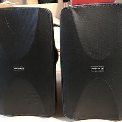 Rockville 2 WET-6525B 6.5" 70V Commercial Indoor/Outdoor Wall Speakers in Black