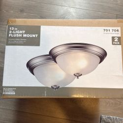 13 Inch 2 Light Flush Mount 