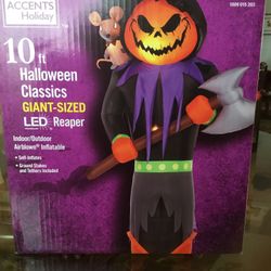Gemmi Home Accents Holiday 10 Ft Giant Sized LED Reaper